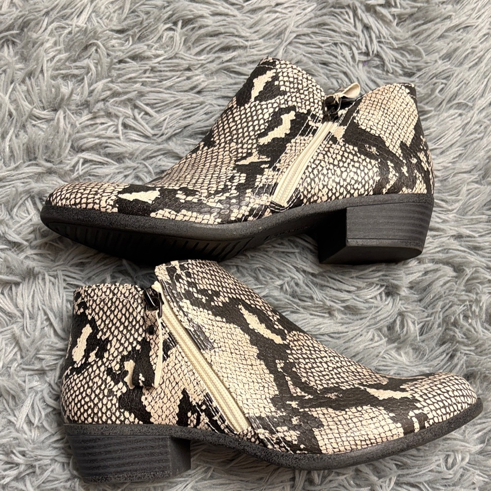 Snakeskin Ankle Boots - Picture 2 of 11